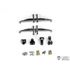 LESU metal simulation power front axle leaf spring front suspension X-8011 suitable for Tamiya 1/14 RC truck upgrade parts