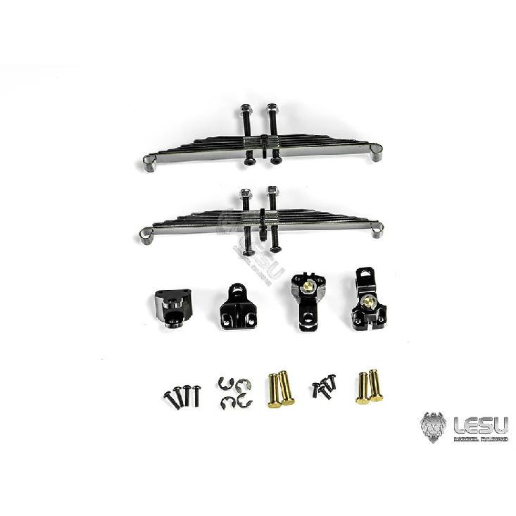 LESU metal simulation power front axle leaf spring front suspension X-8011 suitable for Tamiya 1/14 RC truck upgrade parts