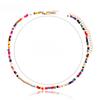 Bohemian Double-Layer Colored Rice Beads Shell Necklace - European & American Beach Style