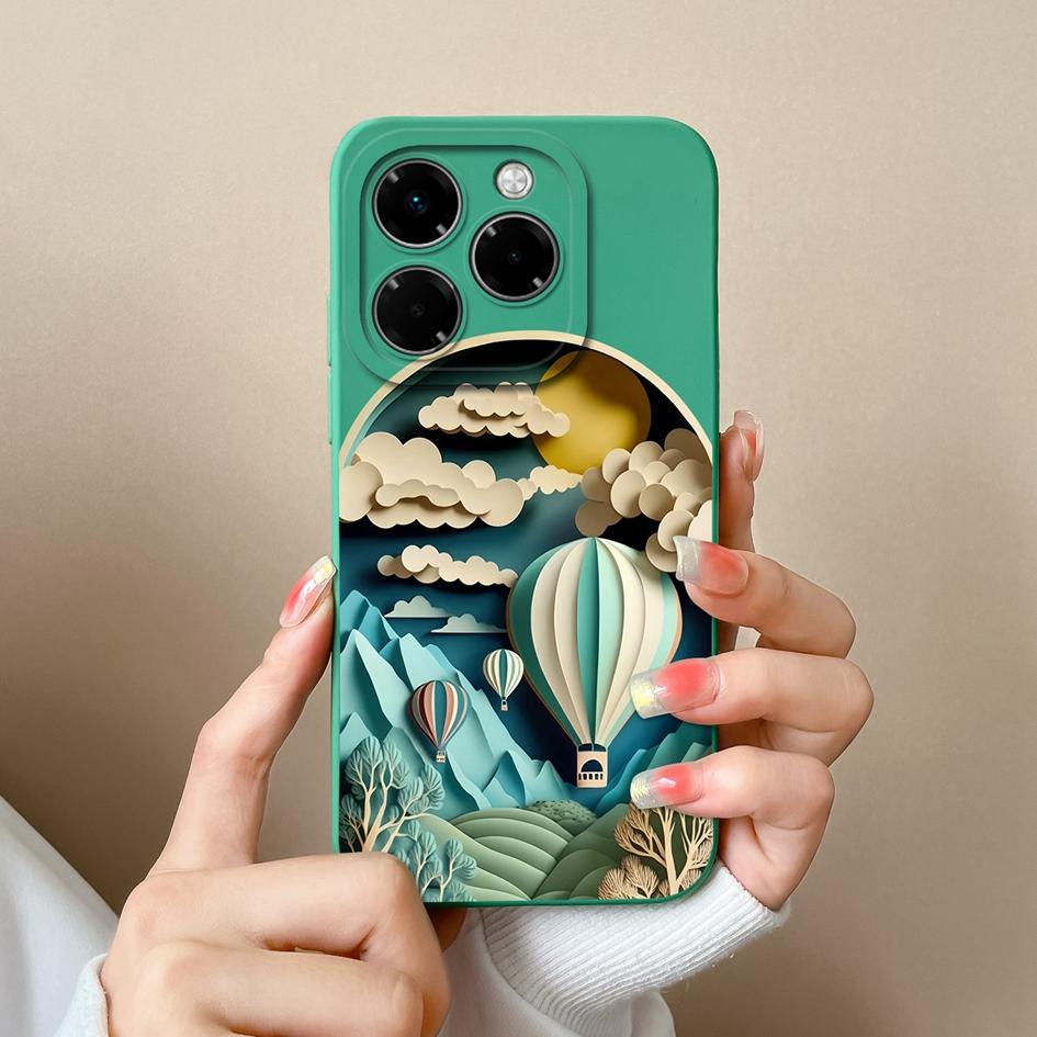 Корпус для Infinix Hot 50 Pro Plus 50i Note 40X Smart 9 Zero 40 4G 5G Мягкий чехол с небольшим цветочным узором Силиконовый прочный противоскользящий чехол для Infinix Новый чехол