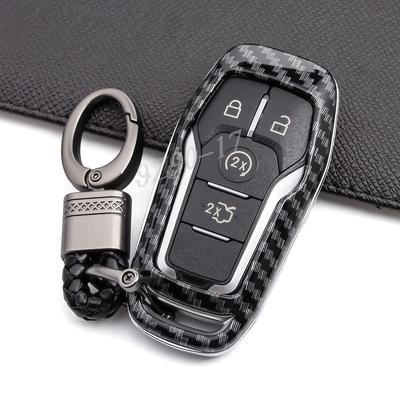 Чехол-брелок из углеродного волокна для Ford Fusion Explorer Mustang Edge F150 Mondeo Lincoln Mkc Mkx Mkz