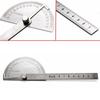 SAE Protractor 0-180° Rotary Angle Finder Stainless Steel Machinist Ruler