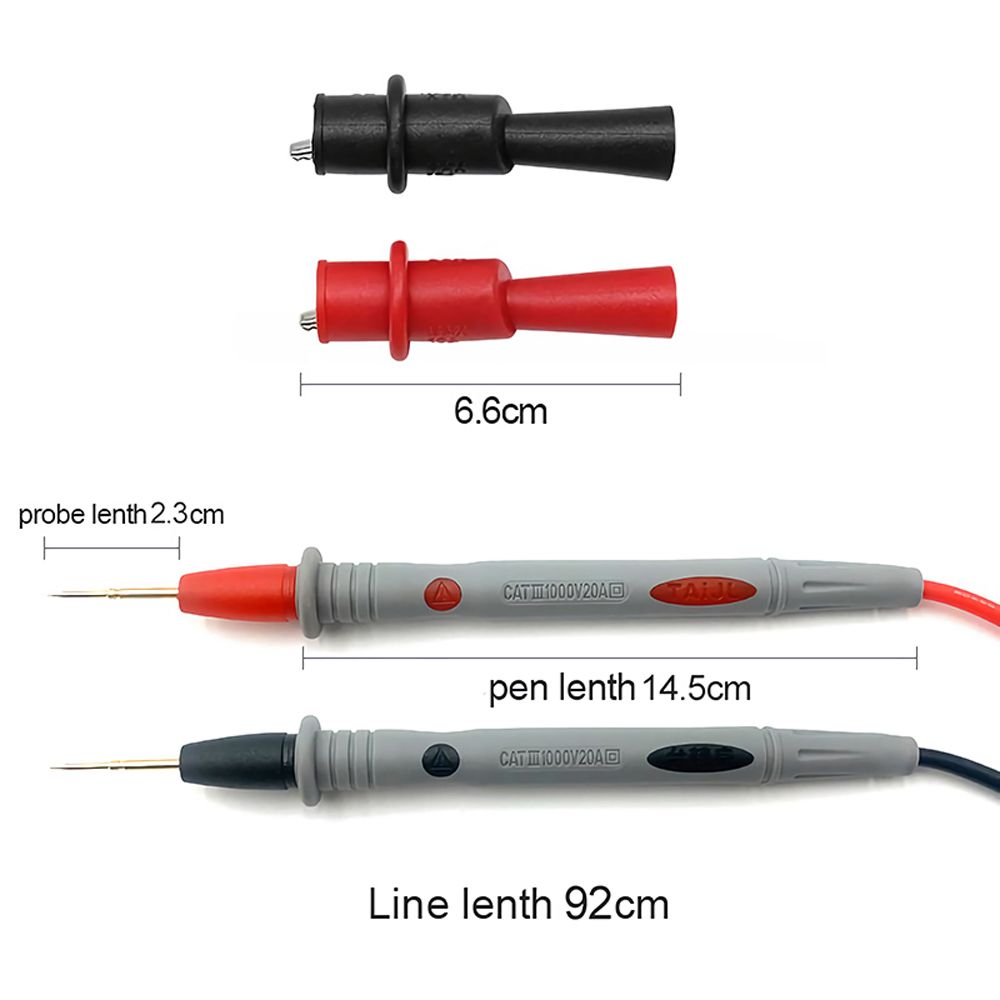 Тестер кабеля Инструмент для проверки проводов Наконечники для проводов Ручка для измерения щупов Ручка для мультиметра Тестовые провода Зажим-крокодил