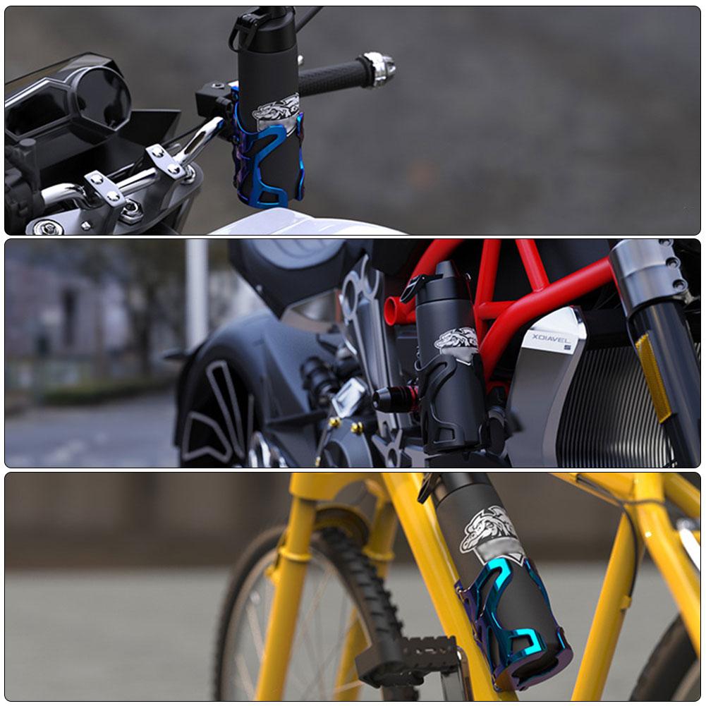 Motorcycle Bottle Holder Plastic Portable Riding Water Cup Holder Mount with Bracket Adjustable Bicycle Drink Holder