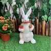 Resin Garden Figurine Cute Mushroom Goose Bunny Statue for Outdoor Garden Backyard Yard Porch Patio Lawn Decor