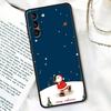 S24Ultra Для Samsung Galaxy S21 S20 FE S22 Ultra 10 S23 S24 Plus Чехол для телефона Funda Cover Подарок на Рождество Санта Клаус Снеговик