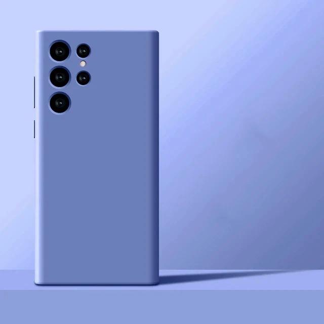 Новые улучшенные жидкие силиконовые чехлы для телефонов Samsung Galaxy S24 S23 S22 S21 S20 Ultra Plus A34 A54 5G Чехол Мягкий противоударный чехол