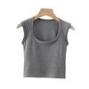 Серая жилетка-подтяжка для женщин, новейшего стиля, для ношения поверх другой одежды и как дополнение к топу с широкими плечевыми лямками I-образной формы
