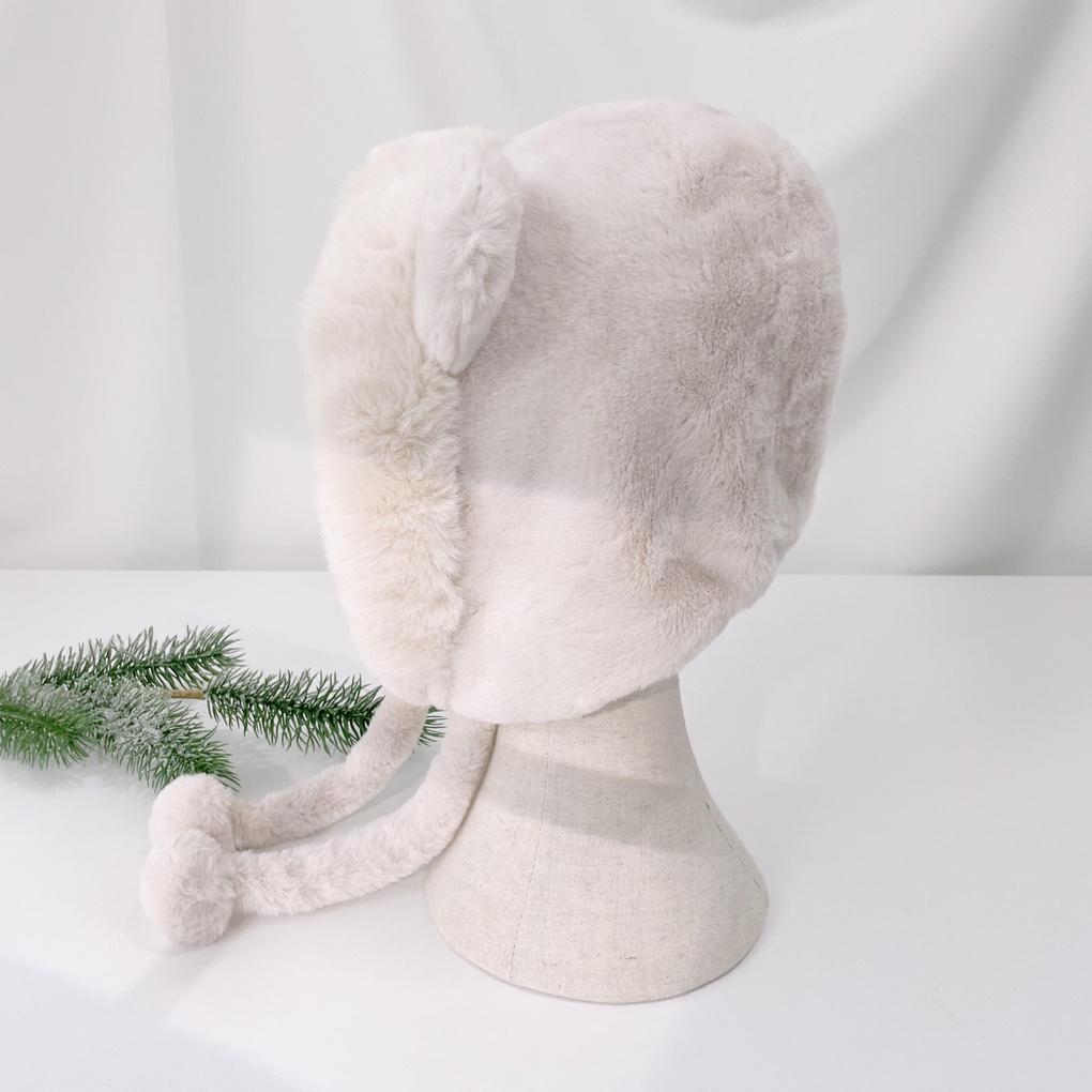 Унисекс Повседневная Меховая Шапка-Худи Зимняя