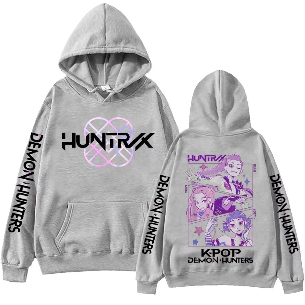 Anime K-Pop Demon Hunters Hoodie Harajuku Hip Hop Pullover Tops Sweatshirt Fashion Trends Unisex