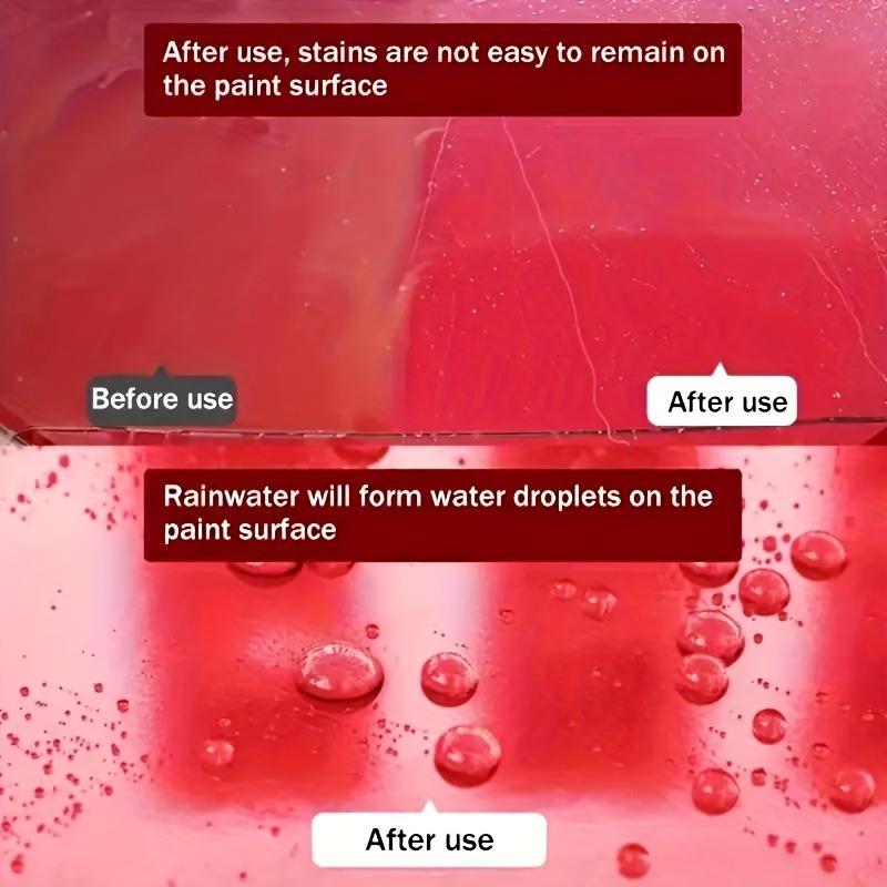 200g Red Car Wax for Car Paint Care, Waterproof Wax, Renovation Polishing Protection, Hydrophobic Coating, With Waxing Sponge!