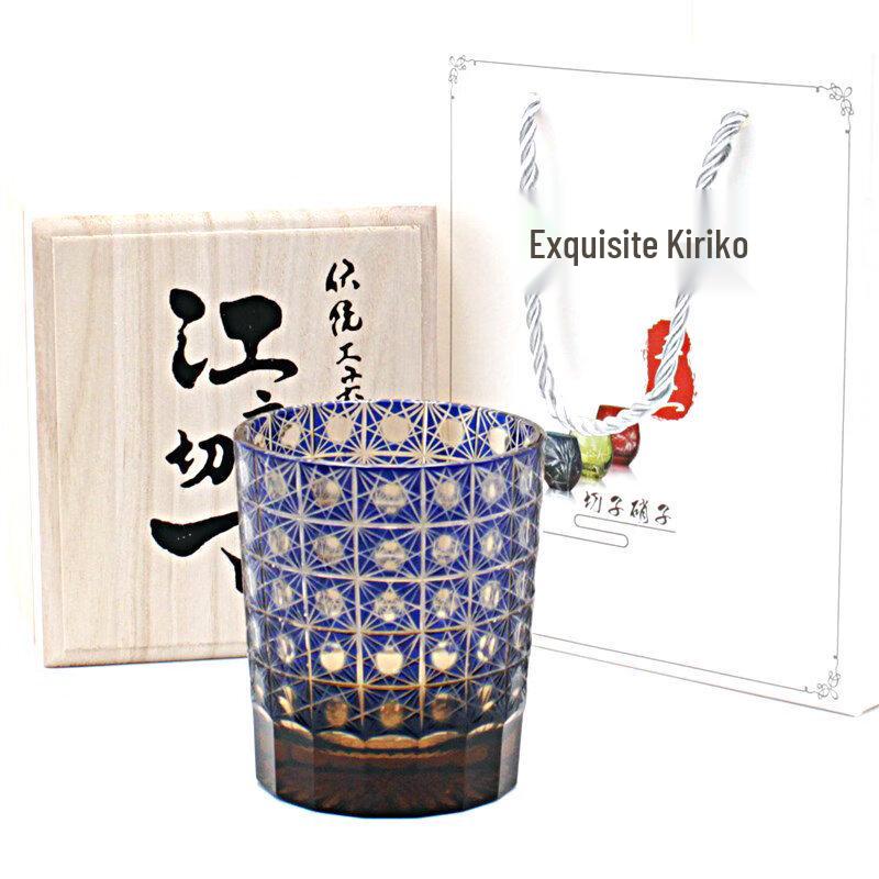 Edo Kiriko Crystal Whiskey Glass