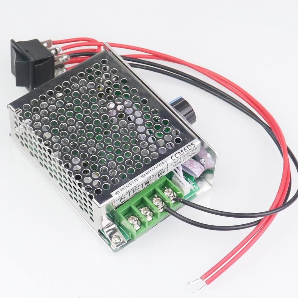 Metal PWM DC Motor Speed Controller, 12V-36V, 30A, with Speed Control Switch for 775 Motors