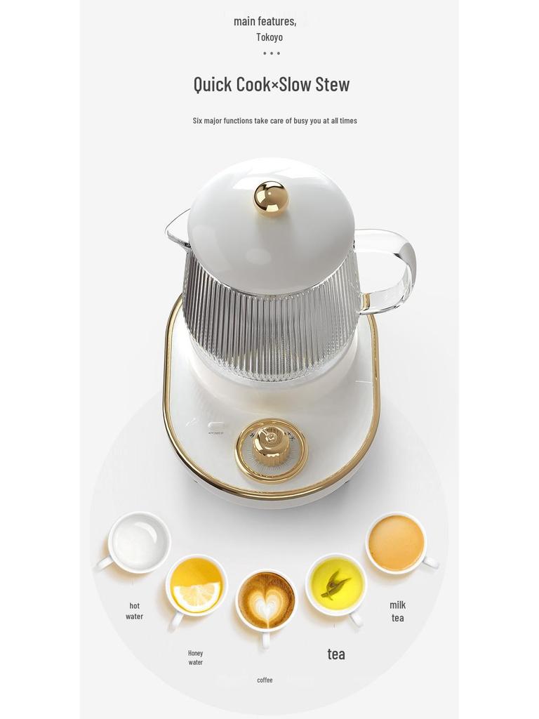 Портативный электрический мини-чайник с многофункциональным нагревом для дома и офиса