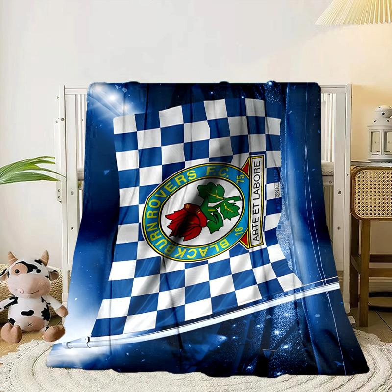 Blackburn Rovers Portable Blanket/Soft Blanket Bedding Blanket Suitable for Travel Camping Living Rooms Offices Sofas Fan Gifts
