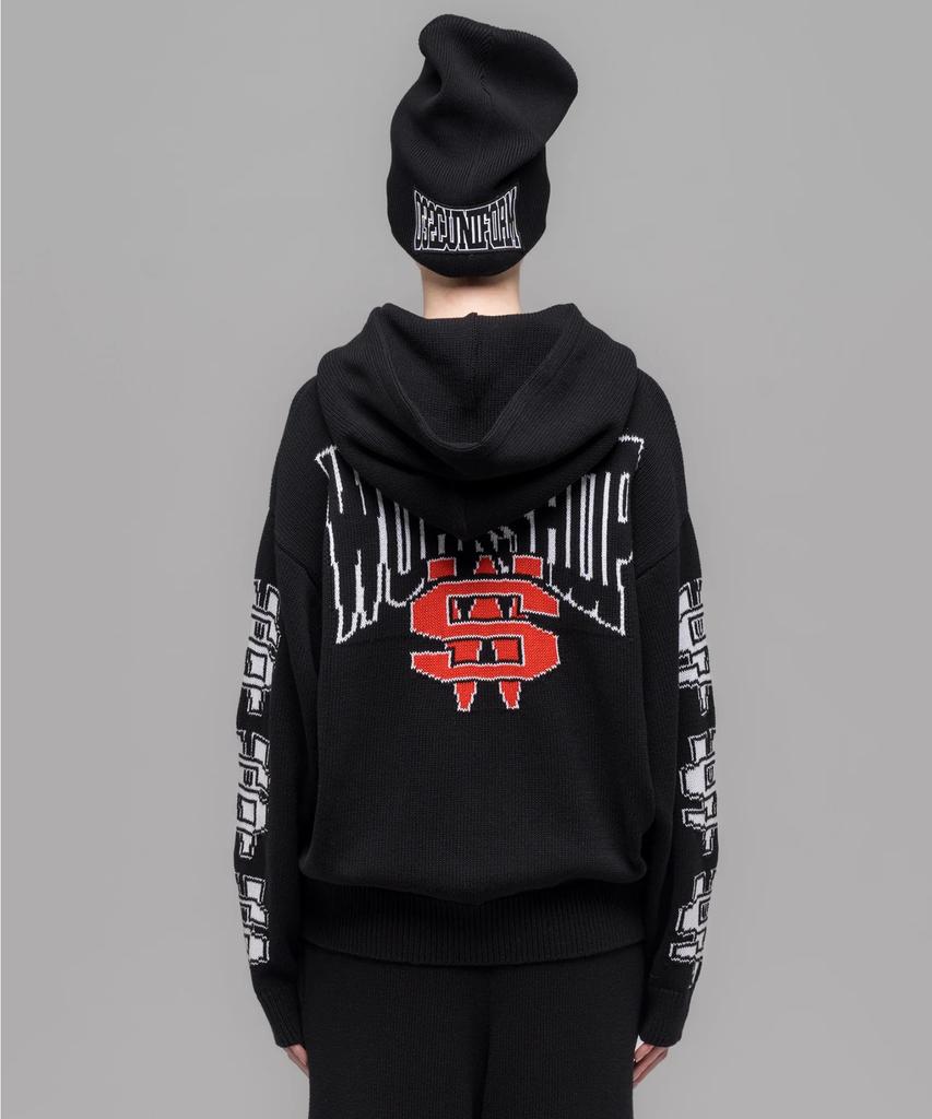032Ssi (U) One Dollar Bill Knit Hoodie Black