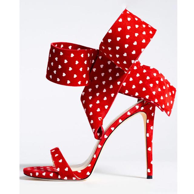Новые атласные сандалии с бантом, большой размер 34–43, модный брендовый подиум, женская обувь на высоком каблуке 8 см/11 см, пикантные туфли на высоком каблуке со стразами