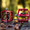 Funn Mamba Clipless Pedal Spring Single Side SPD Binding Подходит для горных велосипедов Набор, Механизм, Шип, Совместимость, Педаль, (MTB) (оранжевый)