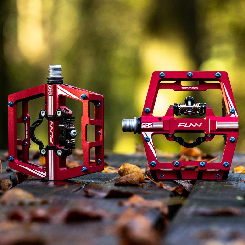 Funn Mamba Clipless Pedal Spring Single Side SPD Binding Подходит для горных велосипедов Набор, Механизм, Шип, Совместимость, Педаль, (MTB) (оранжевый)