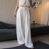 Johnature Summer Korean Resort Striped Loose Loose Pants Casual Wide-leg Breathable Full Length Trousers Women