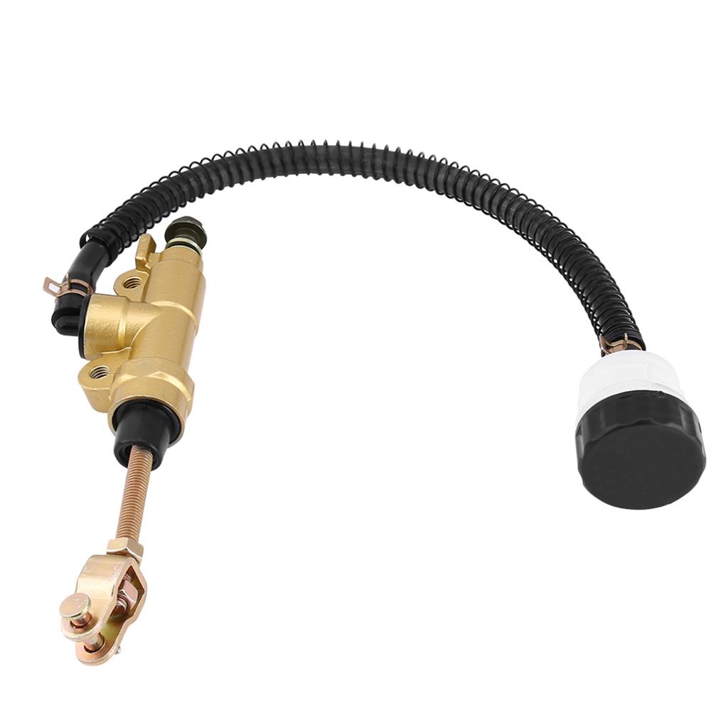 Motorcycle Rear Foot Brake Master Cylinder Pump Reservoir Gold for Honda CR125 CR250 CBR600
