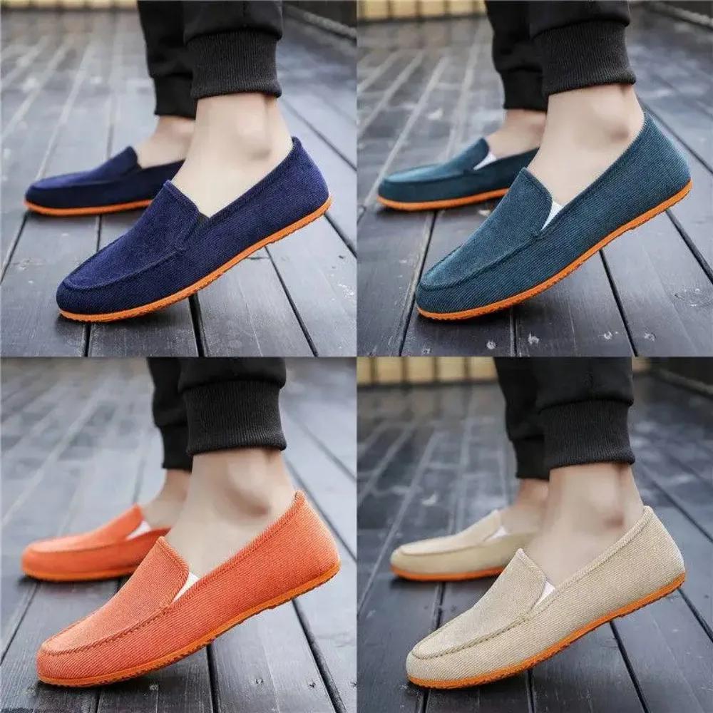 Мужская повседневная тканевая обувь, повседневная обувь, весенне-осенняя парусиновая обувь, модные мужские лоферы, Zapatos De Tela Casuales Para Hombres