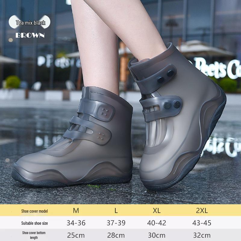Силиконовые водонепроницаемые нескользящие бахилы для взрослых и детей: Противообрастающие, Плотные, Износостойкие, Портативные, Легко надеваются/снимаются Чехлы для дождевых сапог