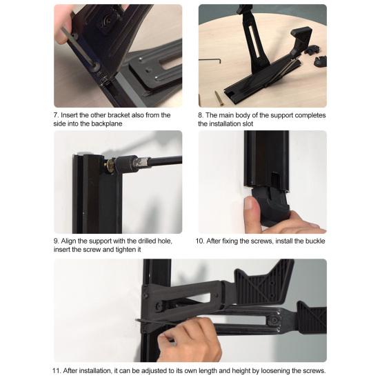 Настенное крепление для велосипеда, прочная металлическая горизонтальная вешалка для велосипеда, экономящая место, для дома, гаража, квартиры, горной дороги, настенная стойка для хранения велосипеда