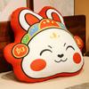 Chinese New Year Rabbit Cushion Chinese Rabbit Year Zodiac Pillow With Fillings Red Fortune Pillows Sofa Home Decor