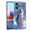 Милый маленький пингвин Чехол для телефона Для Redmi Note 13 12 14 15 Pro Plus 13R 11 11T 11E 11S 10 Pro 10S 9 9S Чехол Cell Прозрачный ТПУ Capa