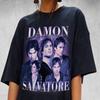 Футболка Damon Salvatore Дневники Вампира Четыре Сезона Новая Хлопок Повседневная Мода Мужская и Женская Уличная Одежда