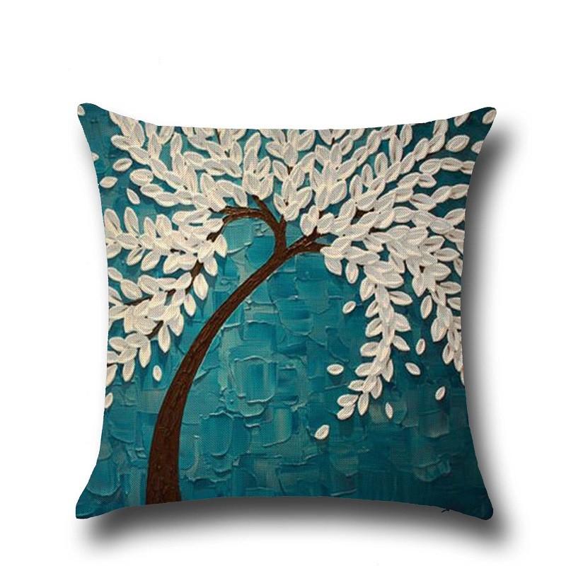 Modern 3d Flower Throw Pillowcase For Living Room Couch Bedside Home Accessory