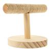 Wooden Parrot Perch Stand for Small Birds Natural Wood Bird Playground Decorative Desktop Bird Perch for Parakeets Cockatiels
