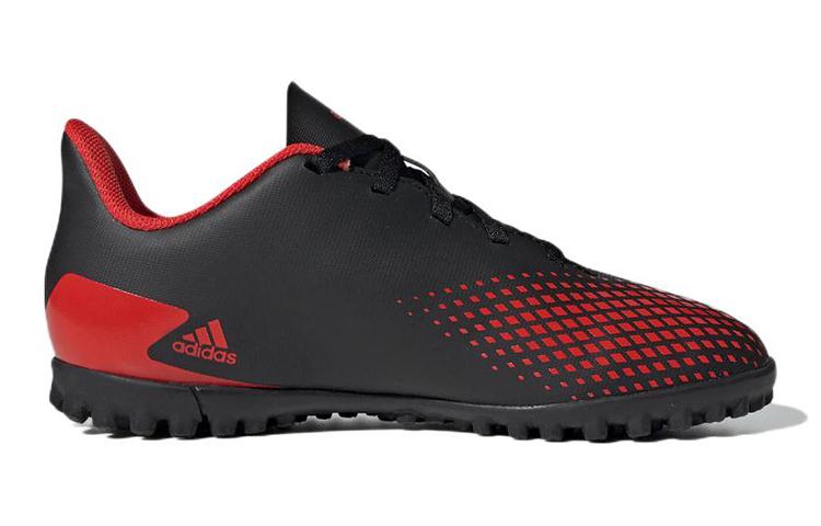 adidas Predator 20.4 TF J Нескользящие Устойчивые к истиранию Низкие Детские Футбольные Бутсы Черно-Красные Детские EF1956