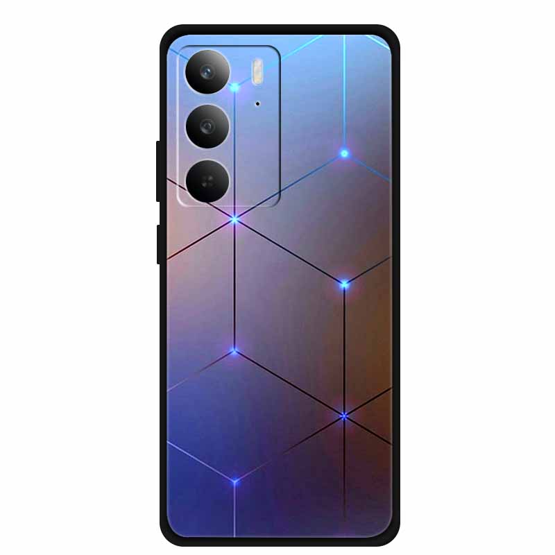Чехол для телефона из ТПУ для Realme C75 C75X 4G Мягкие силиконовые чехлы Задняя крышка с мультяшными узорами Funda C 75 RMX3941 Модный роскошный бампер