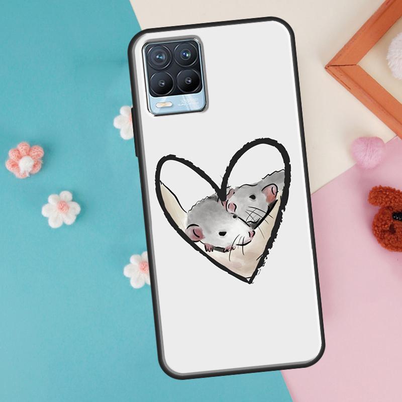 Чехол Мышь Крыса Для OnePlus 11 10 Pro 10T Nord CE 2 Lite Realme C55 C35 C33 C31 C30 C21Y GT Neo 5 3 2T