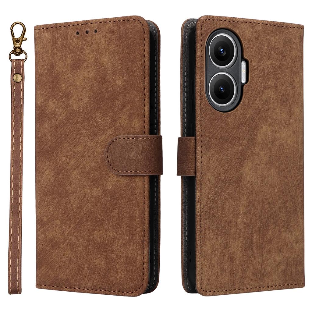 For Xiaomi Redmi Turbo 4 Pro 5G/Poco F7 5G Case Wallet RFID Blocking PU Leather Phone Cover Stand with Strap