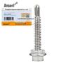 st4.8x45mm 410 ss hex flange self-drilling screws (50 pack)