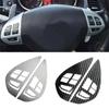 1Pc Car Carbon Fiber Control Button Steering Wheel Switch Interior Sticker for Mitsubishi ASX Lancer Outlander RVR Pajero Sport