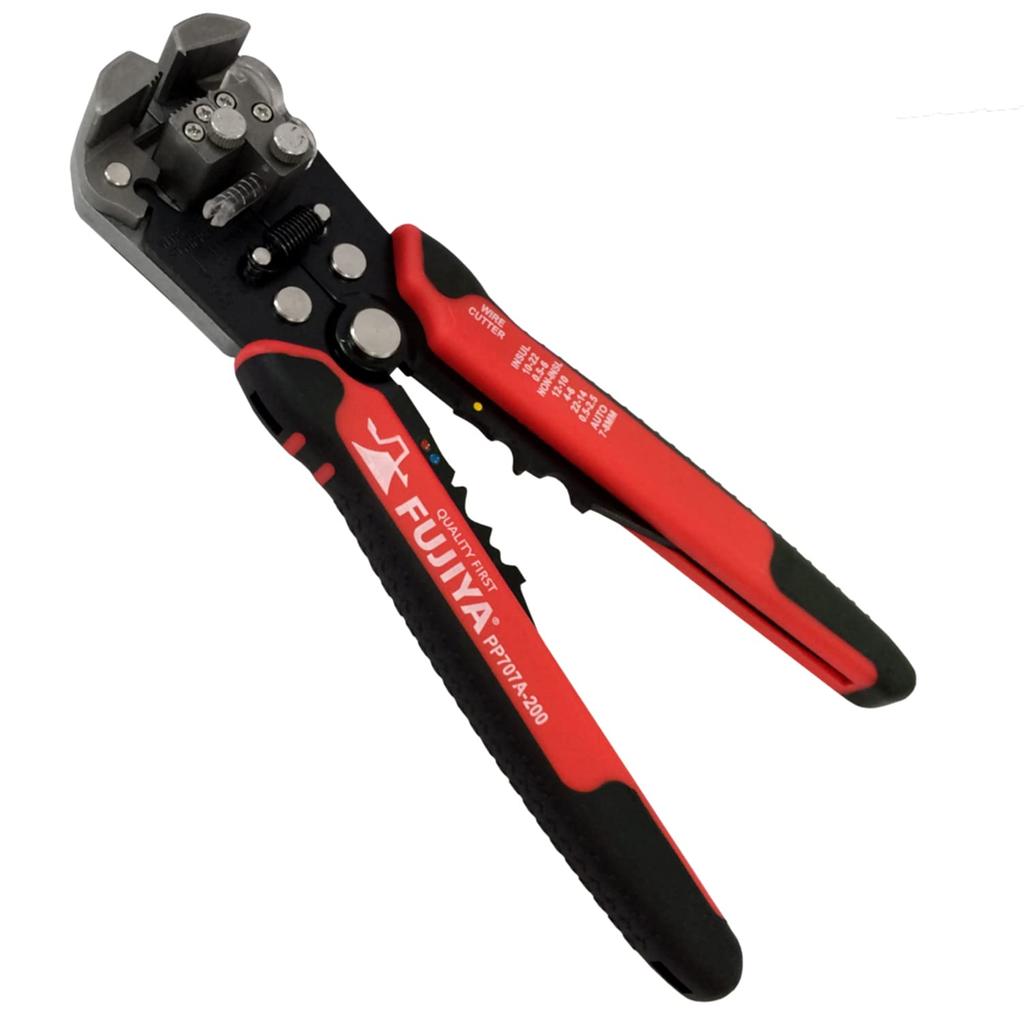 Fujiya Auto and Simple Crimping Automatic Wire Diameter Adjustment Type Multi-Stripper (Wire Cutting, Stripping, Function) - PP707A-200