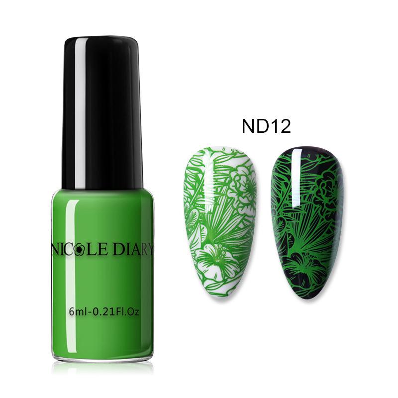 6 мл Гель-лак для ногтей Штамповочная краска Гибридный лак УФ-лаки для ногтей Маникюрная пластина для штамповки ногтей