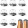 8pcs Resilient Furniture Feet Pad Non-slip Chair Leg Protector Pad Chair Leg Silent Mat  Chairs