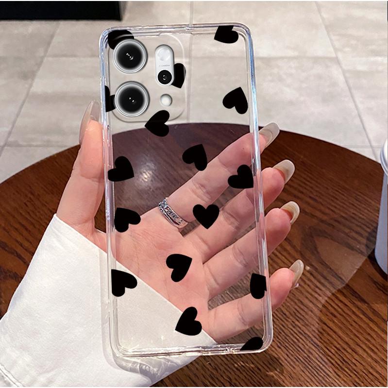 Чехол для OPPO Reno14 Reno 14 Pro 5G Роскошный Милый Сердце Кролик Забавный Чехол OPPO Reno 14 14Pro Reno14Pro 5G Прозрачный Мягкий Чехол для Телефона