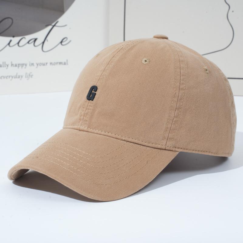 Шляпа Женская Мягкий Верх Буква Бейсболка Универсальная Увеличенная Углубленная Кепка от Солнца Солнцезащитная Кепка