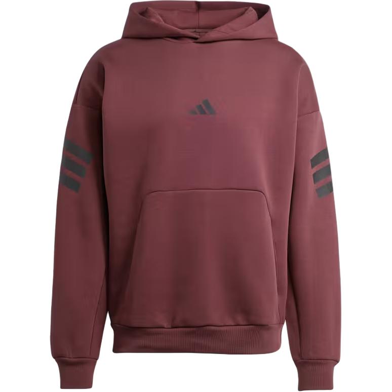 Adidas Future Icons Sportswear Полосатый свитер с капюшоном и длинным рукавом Мужская толстовка Aurora-Red Ruby JD4857
