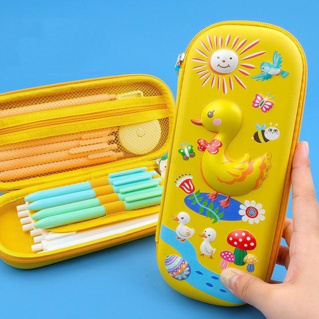 3D EVA Large Capacity Pencil Case Pen Holder Cute Cartoon Pencil Bag For Girls Boy Kids School Stationery Pencil Box Pencilcase