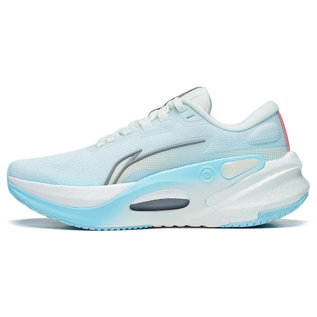 LiNing Fierce Steed 7 V2 Lightweight Durable Low-Top Running Shoes Women Sneaker White Blue ARZT008-2