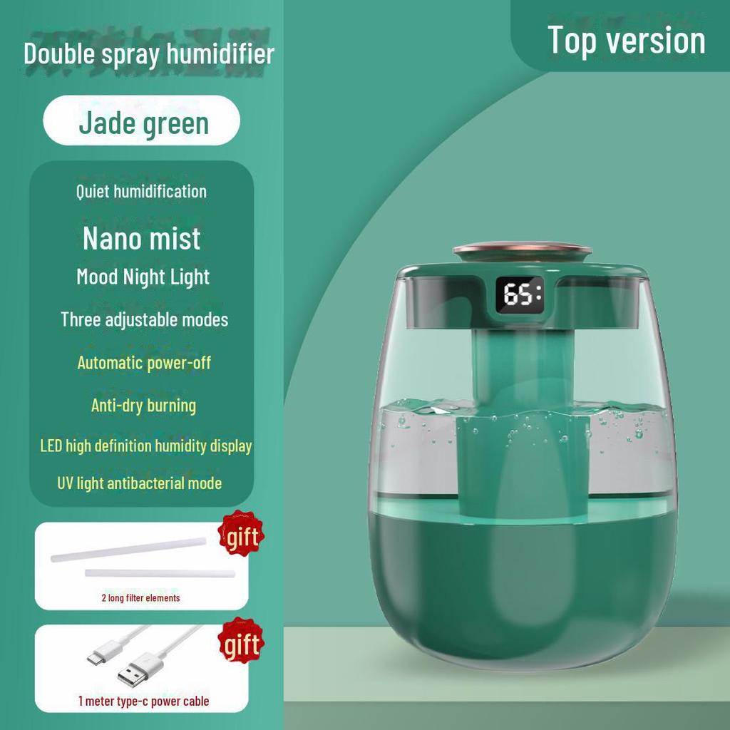 Бесшумный увлажнитель воздуха для спальни: Безопасно для детей и беременных женщин, большой выход пара, небольшая очистительная машина для кондиционируемых помещений