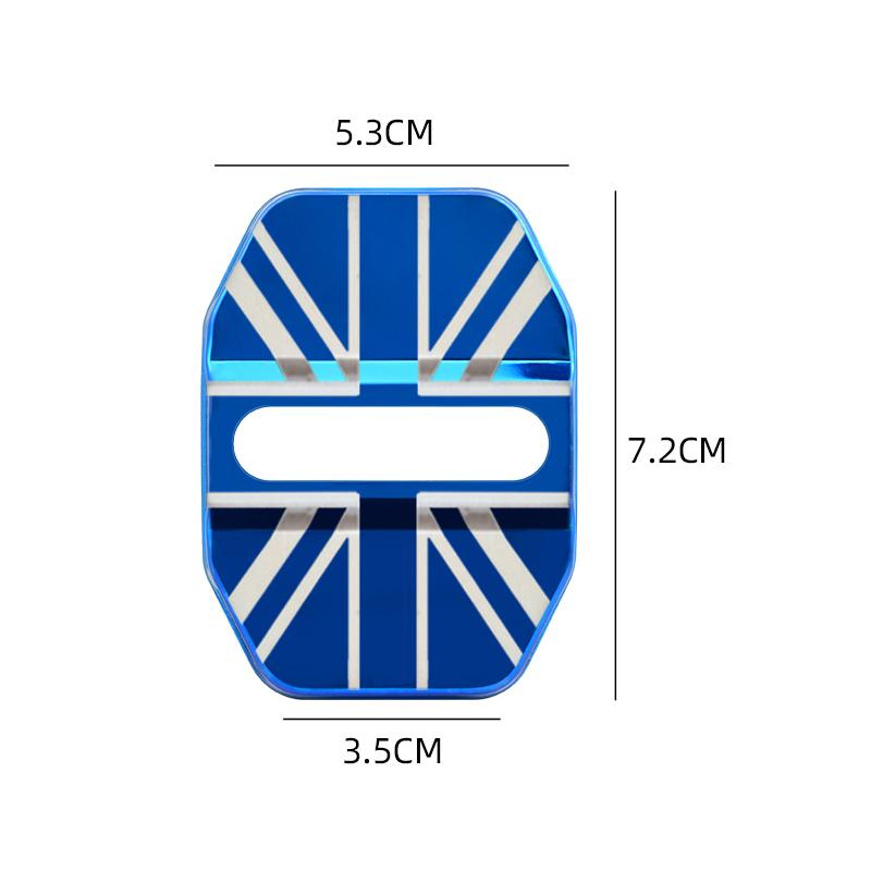 XLJBM1 For BMW Car-Styling Door lock Cover UK national flag Emblem Cover Fit For MINI Cooper S R55 R56 R57 R58 R59 F54 F60 Countryman C