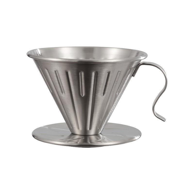 Stainless Steel Pour Over Coffee Dripper Reusable Rustproof Design Perfect For Home Office Coffee Brewing